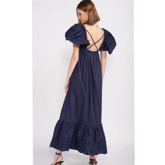 NWT EN SAISON Barnette Dress Navy 1X - Picture 3 of 11